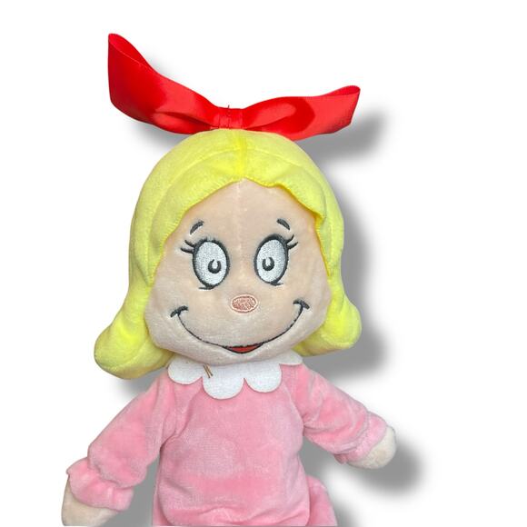 Dr Seuss Plush Cindy Lou Who Doll Grinch Who Stole Christmas Whoville Aurora 12" - Picture 10 of 12